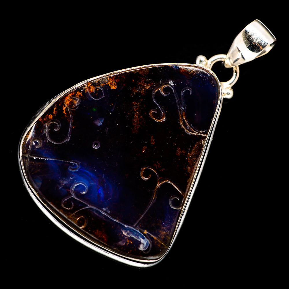 Boulder Opal Pendants handcrafted by Anasilvercos - PD723322