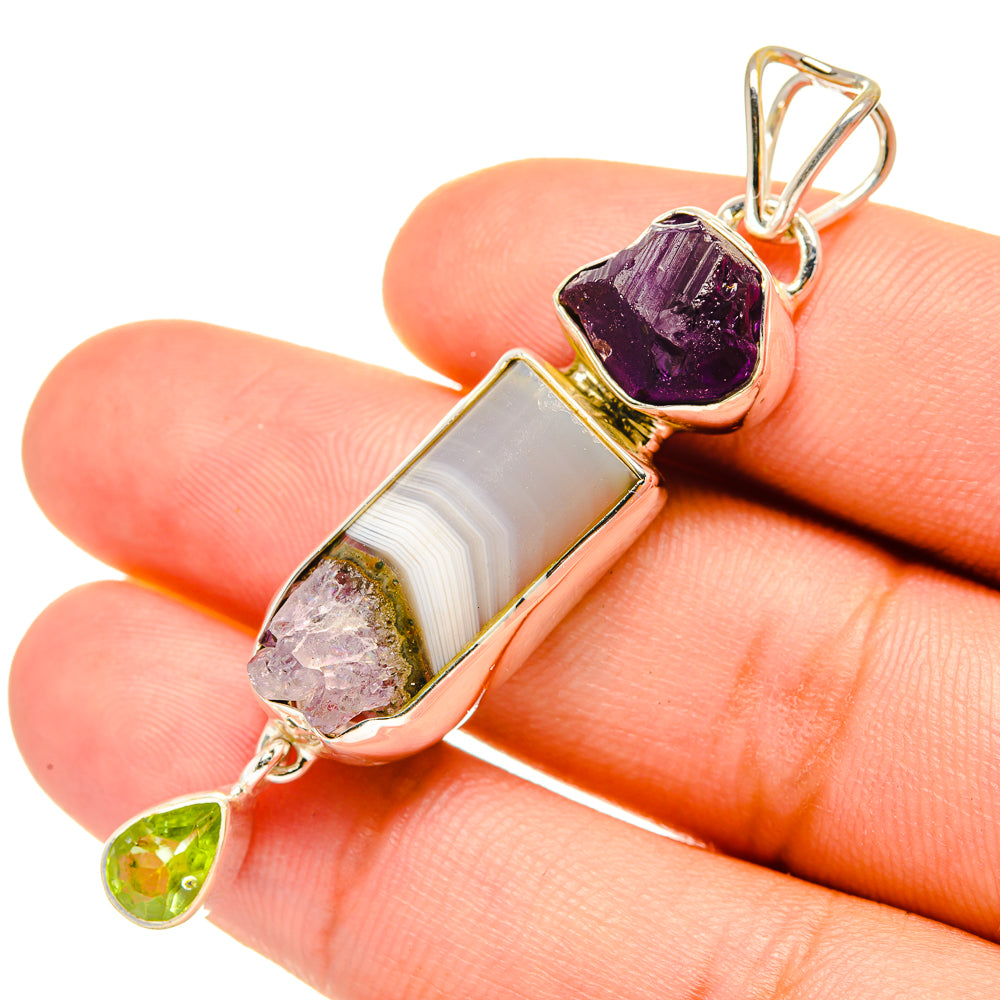 Amethyst Stalactite Pendants handcrafted by Anasilvercos - PD7235