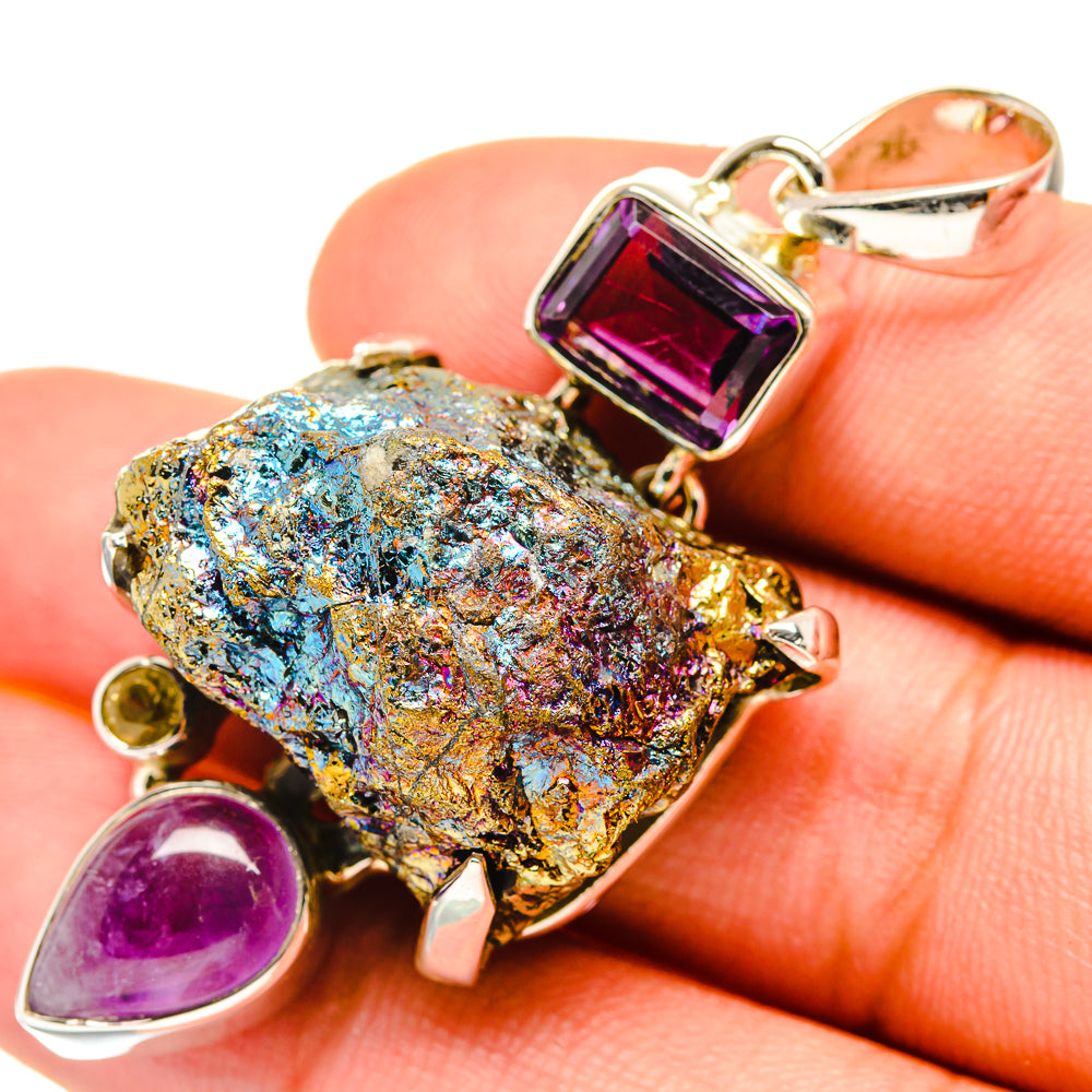 Titanium Druzy Pendants handcrafted by Anasilvercos - PD7239