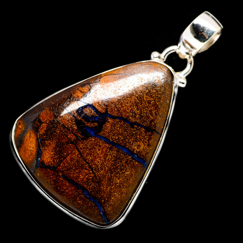 Boulder Opal Pendants handcrafted by Anasilvercos - PD724144