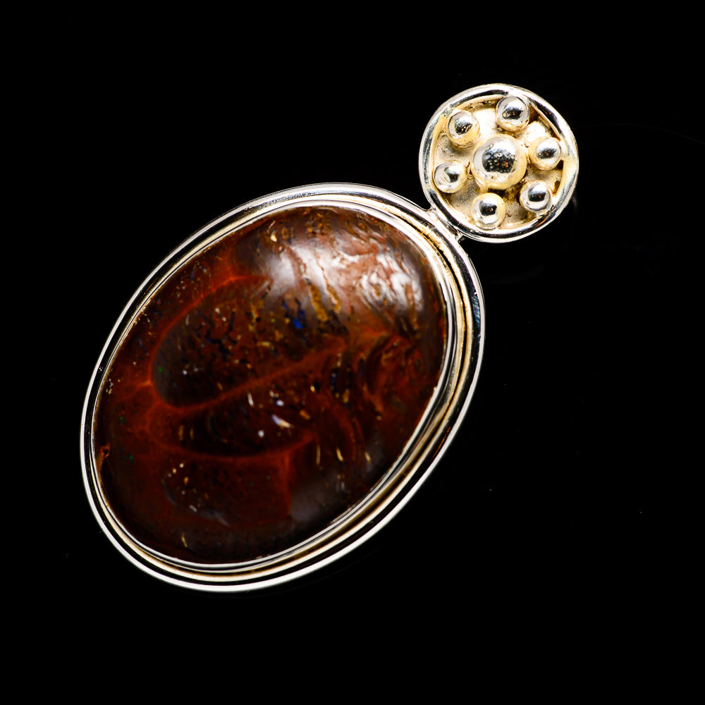 Boulder Opal Pendants handcrafted by Anasilvercos - PD724836