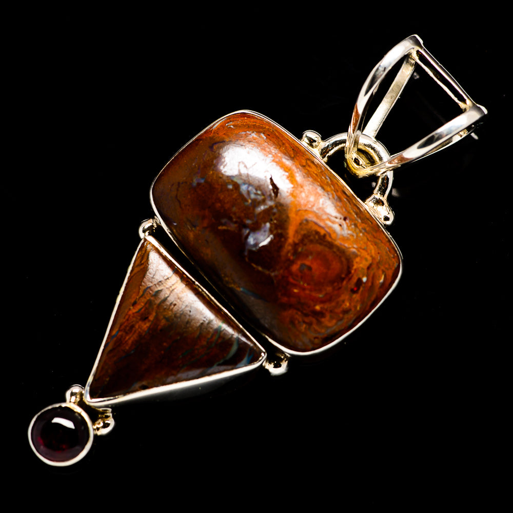 Boulder Opal Pendants handcrafted by Anasilvercos - PD724904
