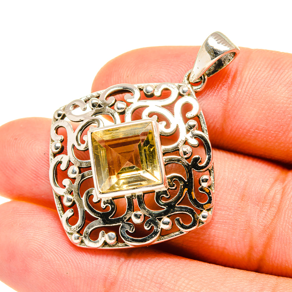 Citrine Pendants handcrafted by Anasilvercos - PD7260