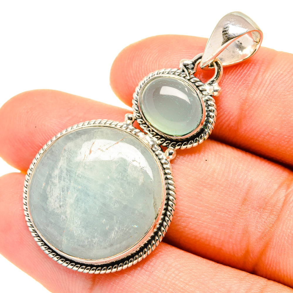 Aquamarine Pendants handcrafted by Anasilvercos - PD7264
