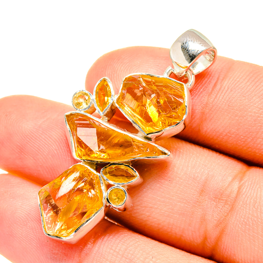 Citrine Pendants handcrafted by Anasilvercos - PD7270