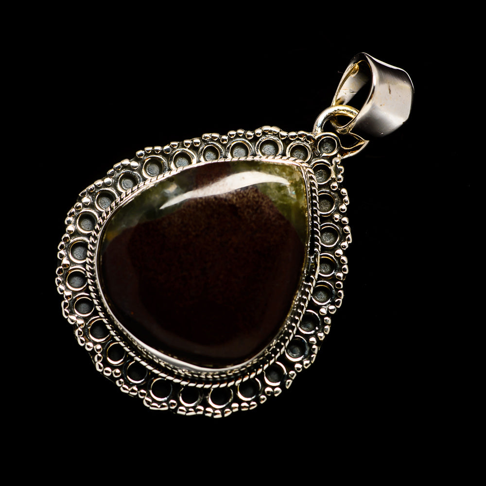 Boulder Prehnite Pendants handcrafted by Anasilvercos - PD727954