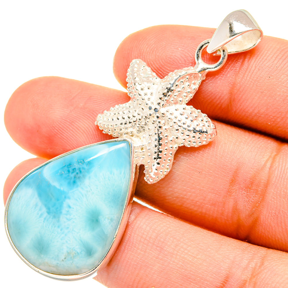 Larimar Pendants handcrafted by Anasilvercos - PD7282
