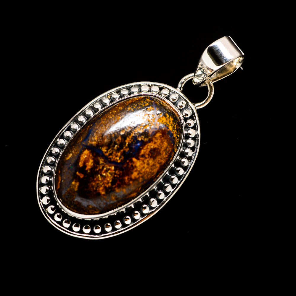 Boulder Opal Pendants handcrafted by Anasilvercos - PD728293