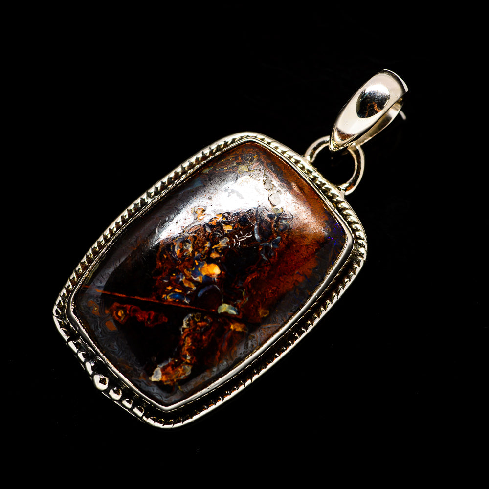 Boulder Opal Pendants handcrafted by Anasilvercos - PD728935