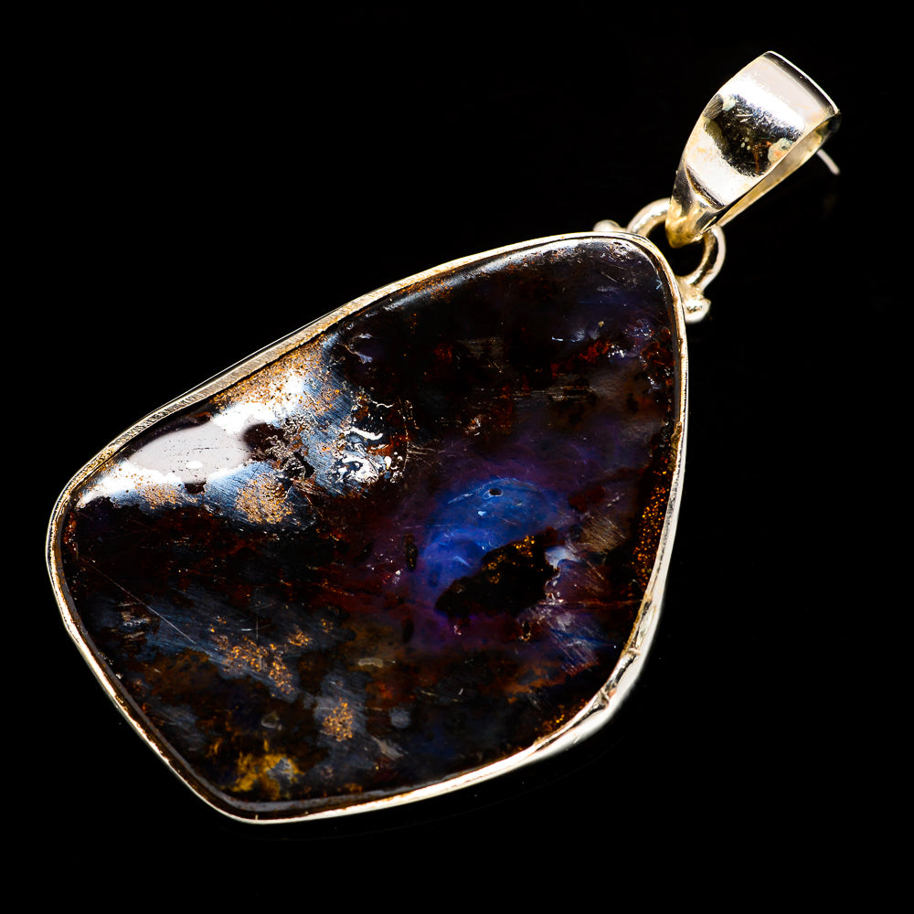 Boulder Opal Pendants handcrafted by Anasilvercos - PD729992