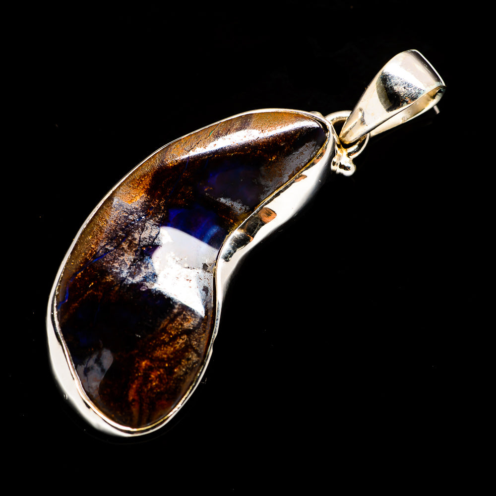 Boulder Opal Pendants handcrafted by Anasilvercos - PD730199