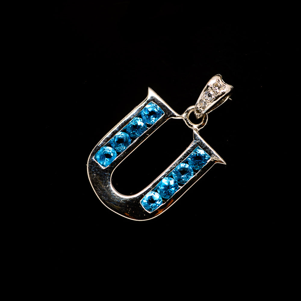 Blue Topaz Pendants handcrafted by Anasilvercos - PD730278