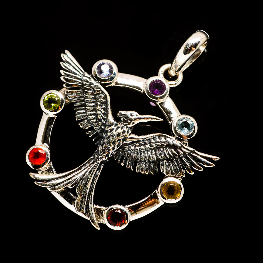 Multi-Stone Chakra Pendants handcrafted by Anasilvercos - PD731936