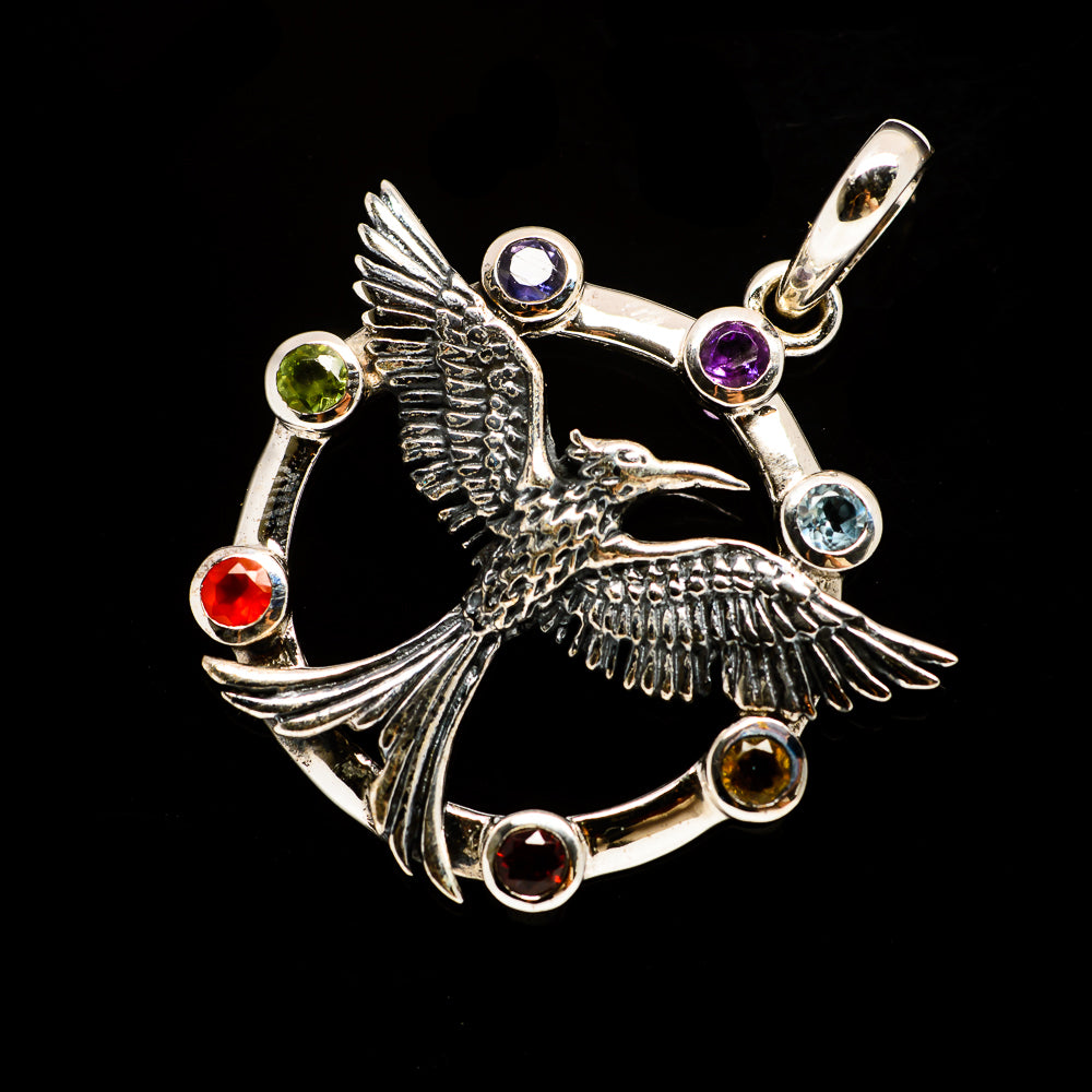Multi-Stone Chakra Pendants handcrafted by Anasilvercos - PD731976