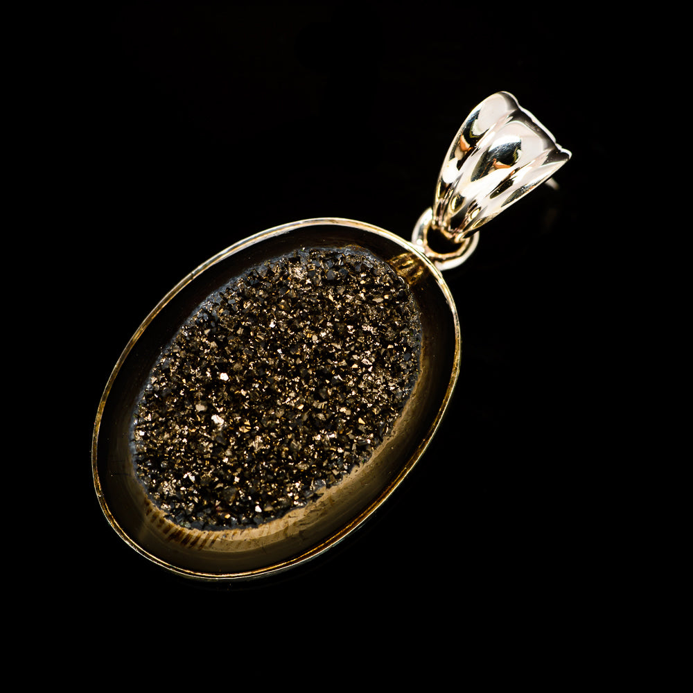 Titanium Druzy Pendants handcrafted by Anasilvercos - PD731990