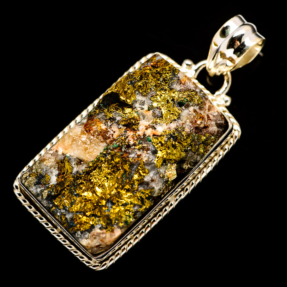 Spectro Pyrite Druzy Pendants handcrafted by Anasilvercos - PD732238