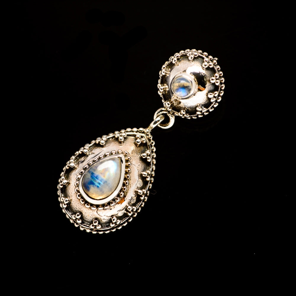 Rainbow Moonstone Pendants handcrafted by Anasilvercos - PD732374
