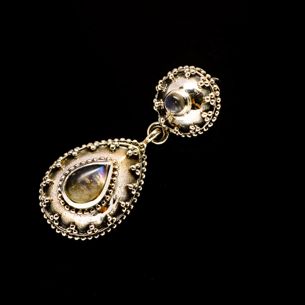 Rainbow Moonstone Pendants handcrafted by Anasilvercos - PD732376