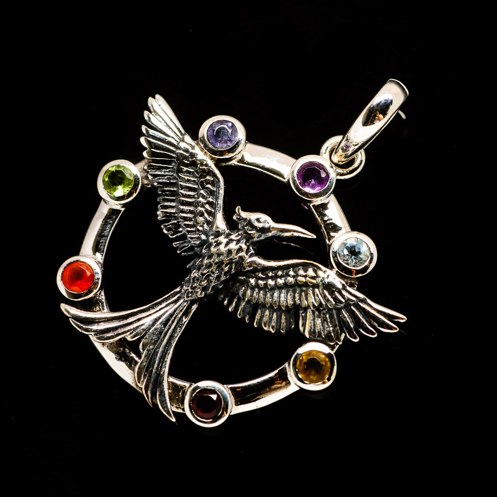 Multi-Stone Chakra Pendants handcrafted by Anasilvercos - PD732535