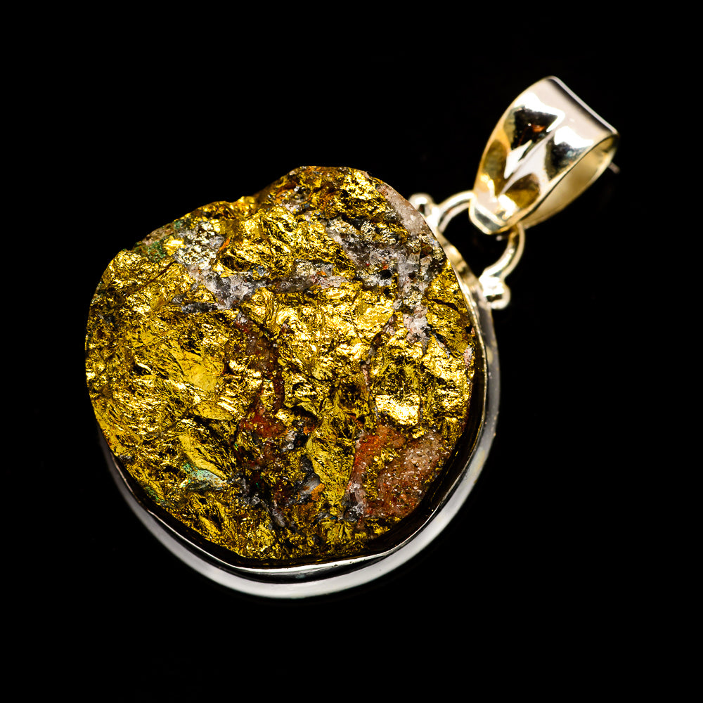Spectro Pyrite Druzy Pendants handcrafted by Anasilvercos - PD732574