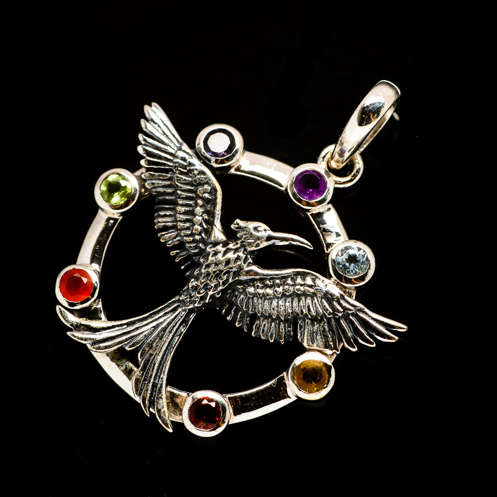 Multi-Stone Chakra Pendants handcrafted by Anasilvercos - PD732669