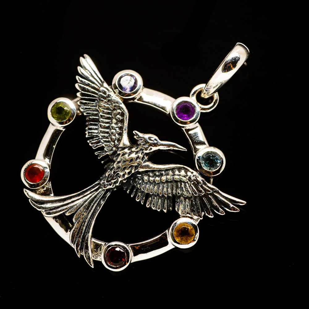 Multi-Stone Chakra Pendants handcrafted by Anasilvercos - PD732835