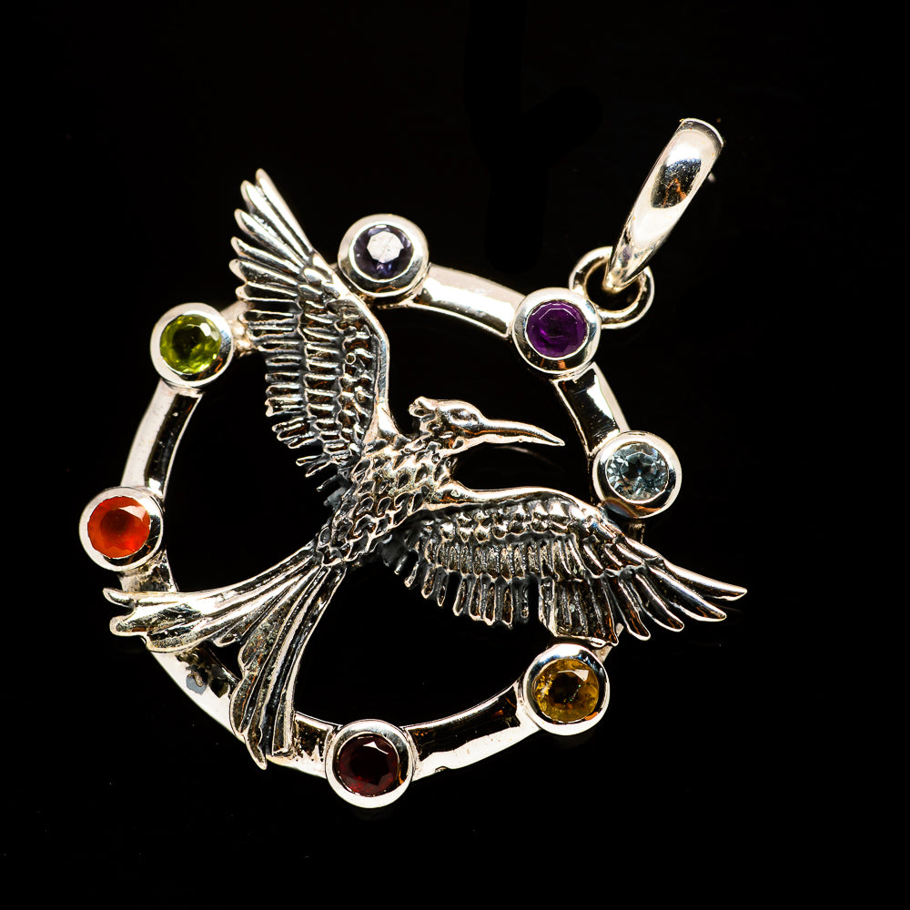 Multi-Stone Chakra Pendants handcrafted by Anasilvercos - PD732837