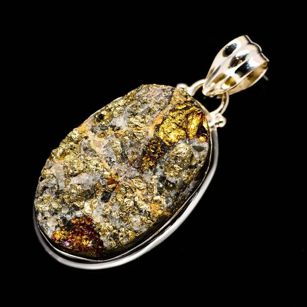 Spectro Pyrite Druzy Pendants handcrafted by Anasilvercos - PD733062