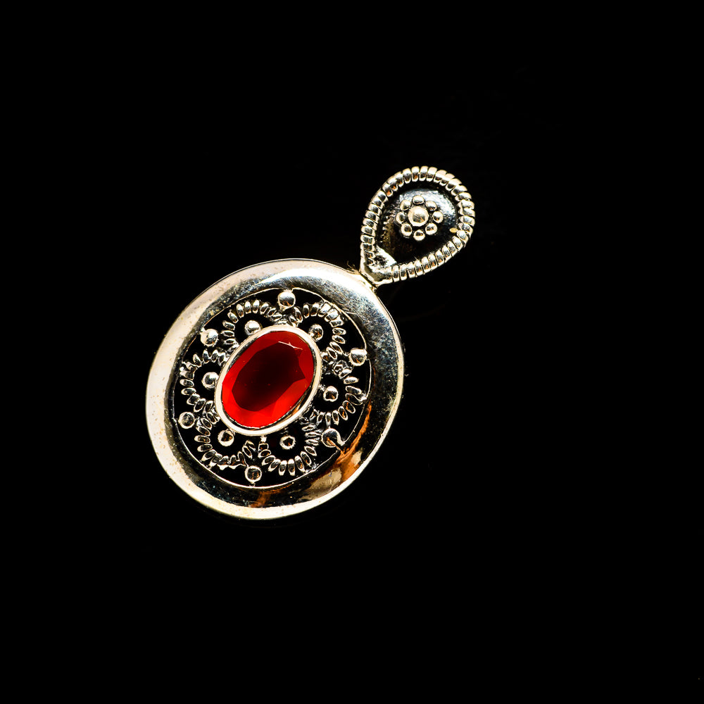 Red Onyx Pendants handcrafted by Anasilvercos - PD733241