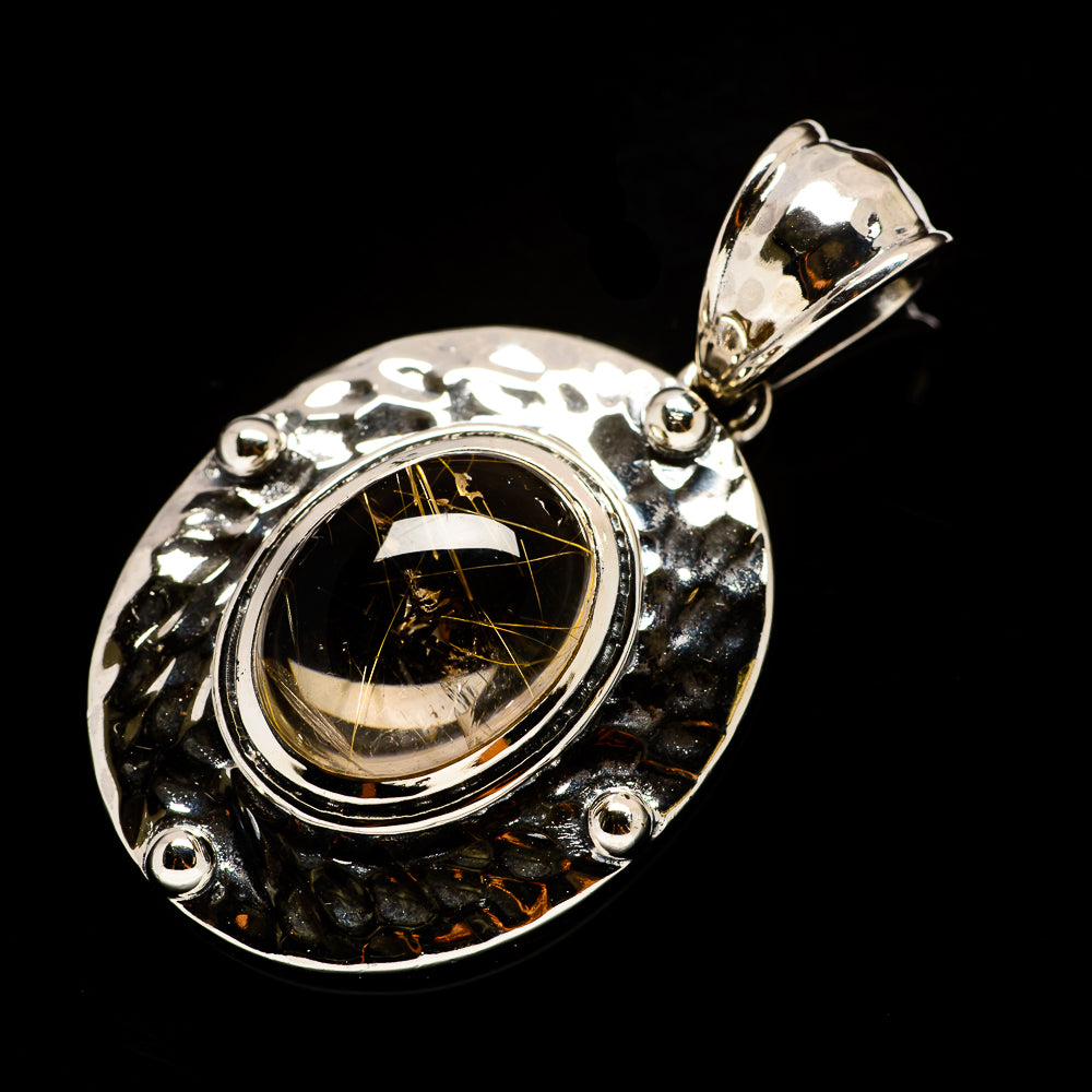 Rutilated Quartz Pendants handcrafted by Anasilvercos - PD733846