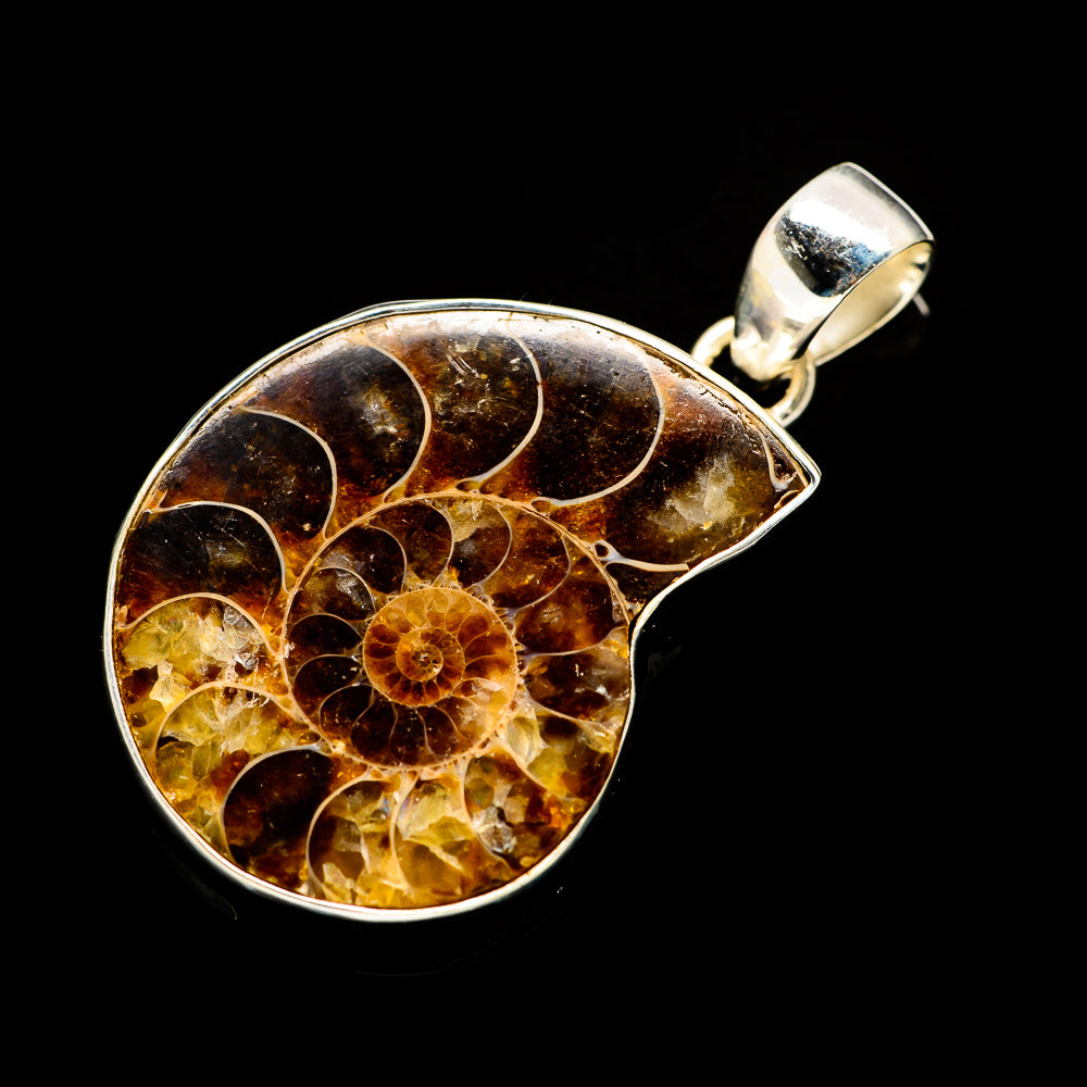 Ammolite Fossil Pendants handcrafted by Anasilvercos - PD733869