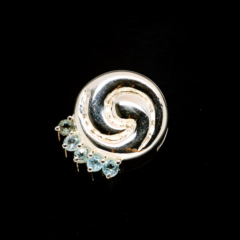 Blue Topaz Pendants handcrafted by Anasilvercos - PD734182