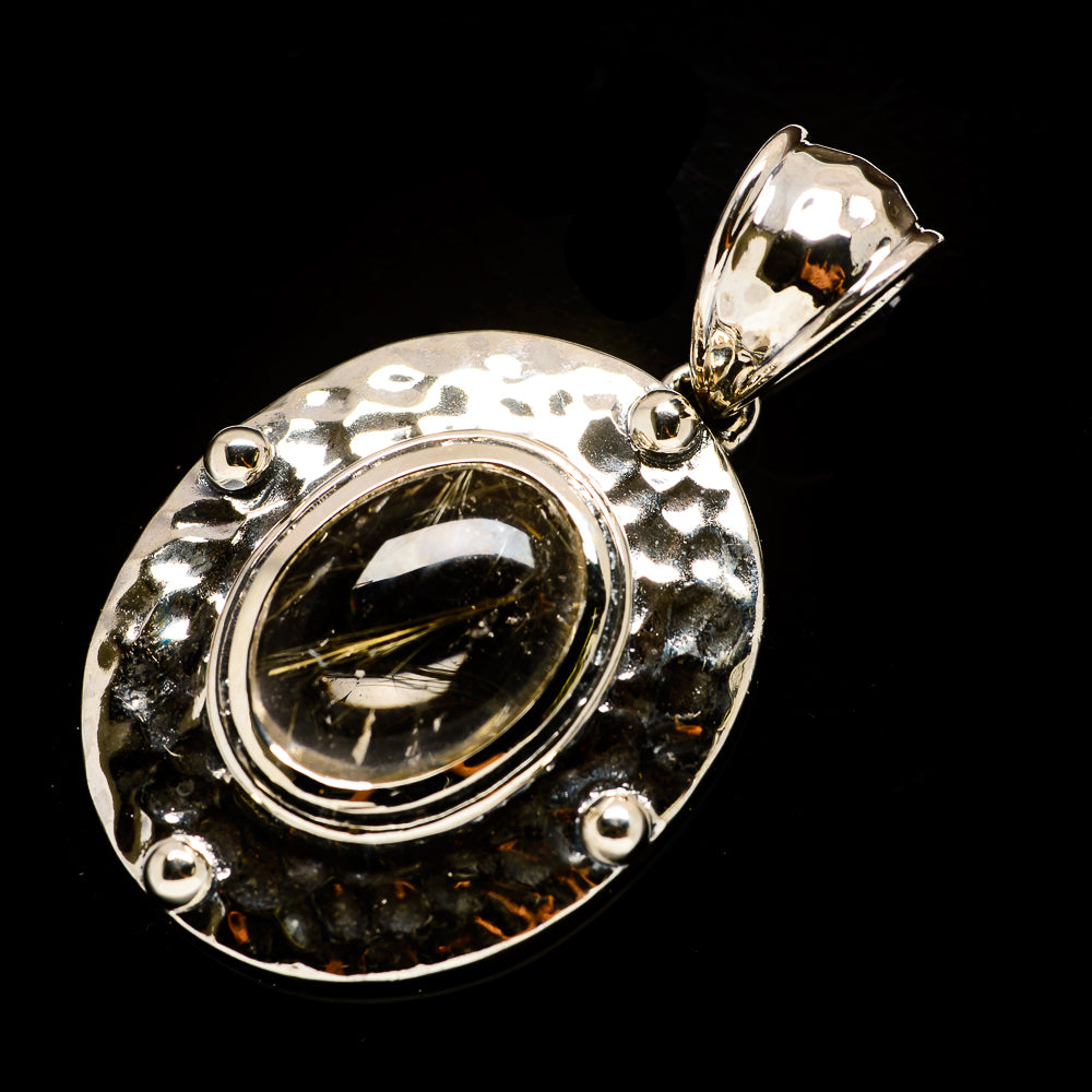 Rutilated Quartz Pendants handcrafted by Anasilvercos - PD734294