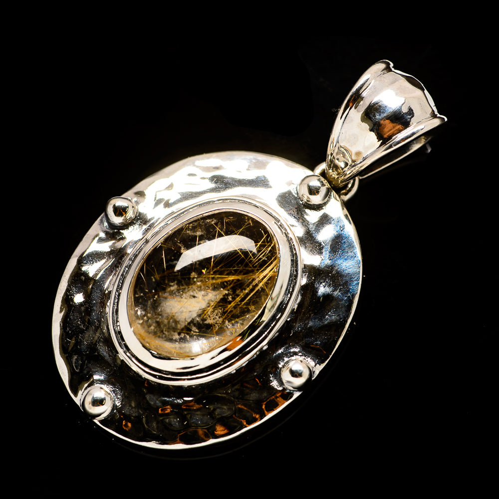 Rutilated Quartz Pendants handcrafted by Anasilvercos - PD734295