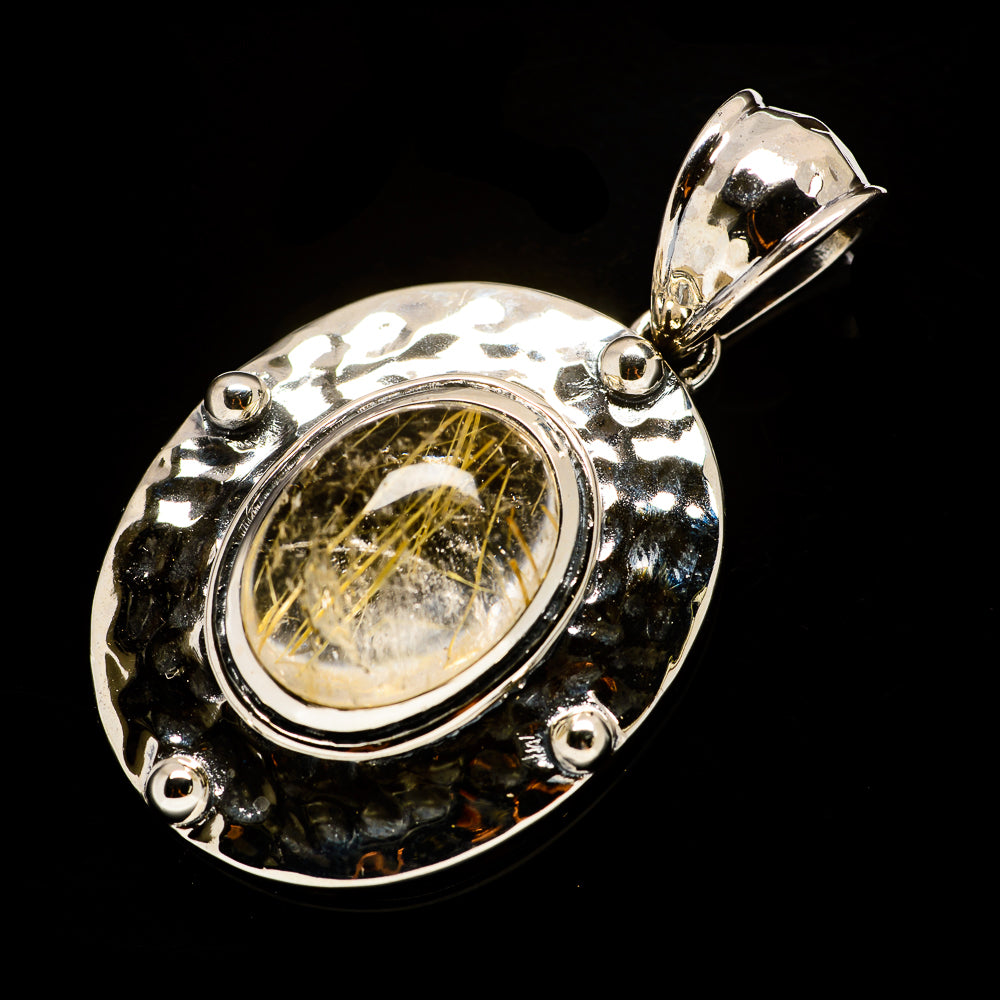 Rutilated Quartz Pendants handcrafted by Anasilvercos - PD734376