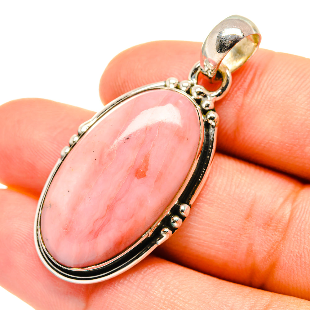 Pink Opal Pendants handcrafted by Anasilvercos - PD7344
