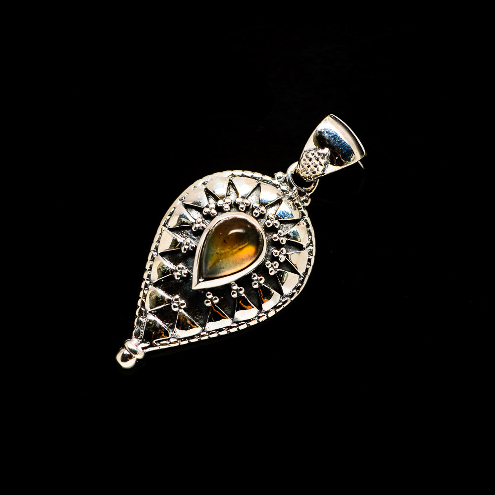 Rainbow Moonstone Pendants handcrafted by Anasilvercos - PD734402