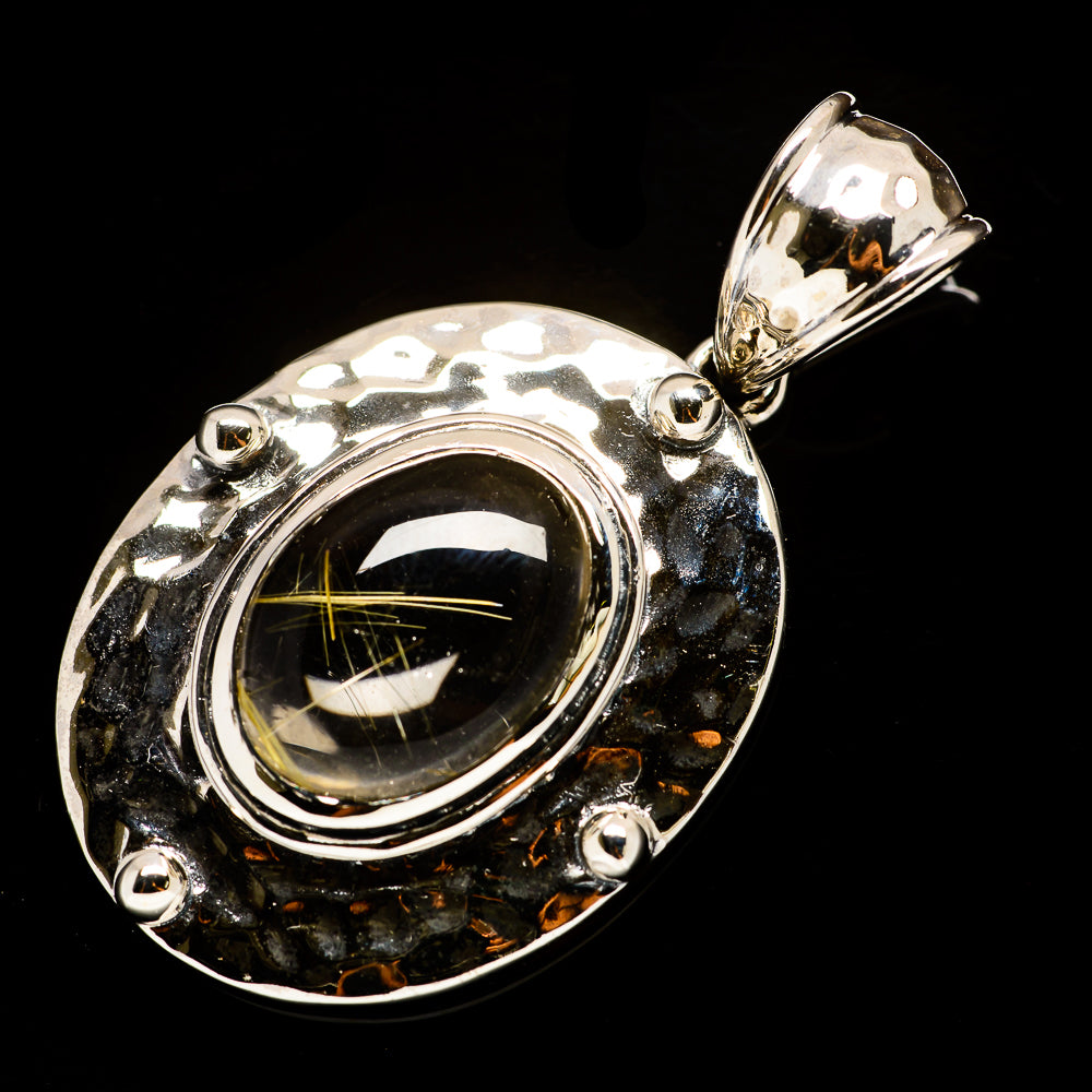 Rutilated Quartz Pendants handcrafted by Anasilvercos - PD734582