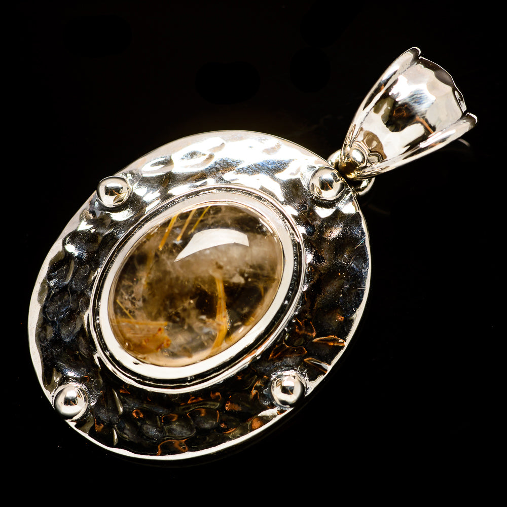 Rutilated Quartz Pendants handcrafted by Anasilvercos - PD734743