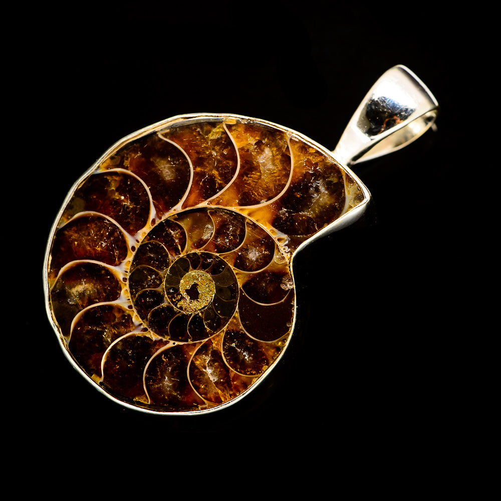 Ammonite Fossil Pendants handcrafted by Anasilvercos - PD734746