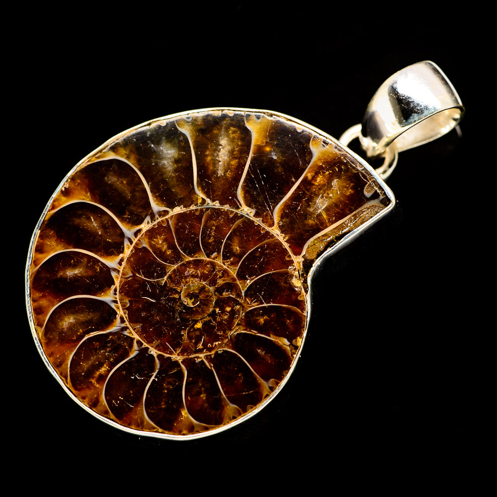 Ammonite Fossil Pendants handcrafted by Anasilvercos - PD735032