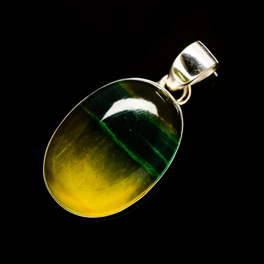 Green Fluorite Pendants handcrafted by Anasilvercos - PD735405