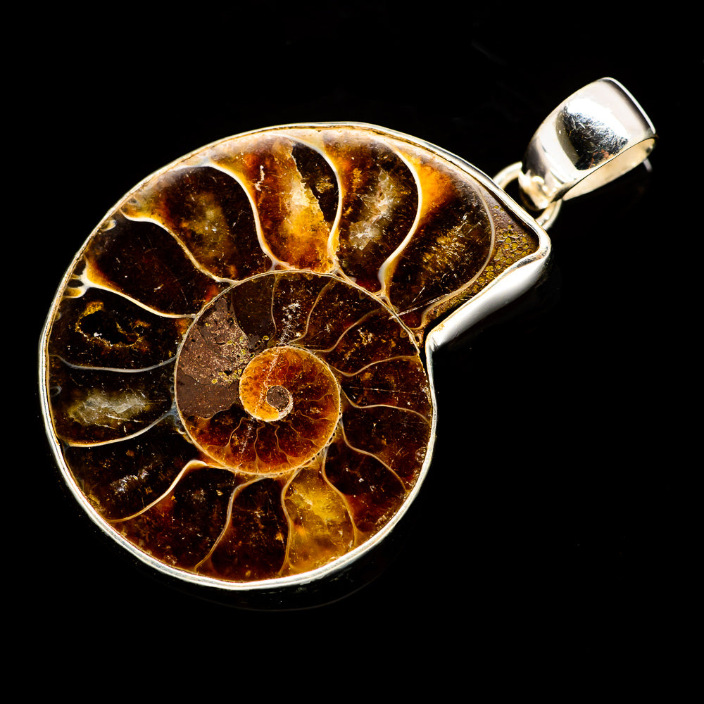 Ammonite Fossil Pendants handcrafted by Anasilvercos - PD735491