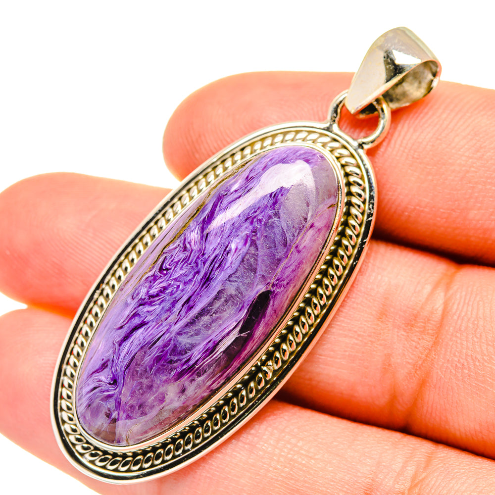 Charoite Pendants handcrafted by Anasilvercos - PD7357