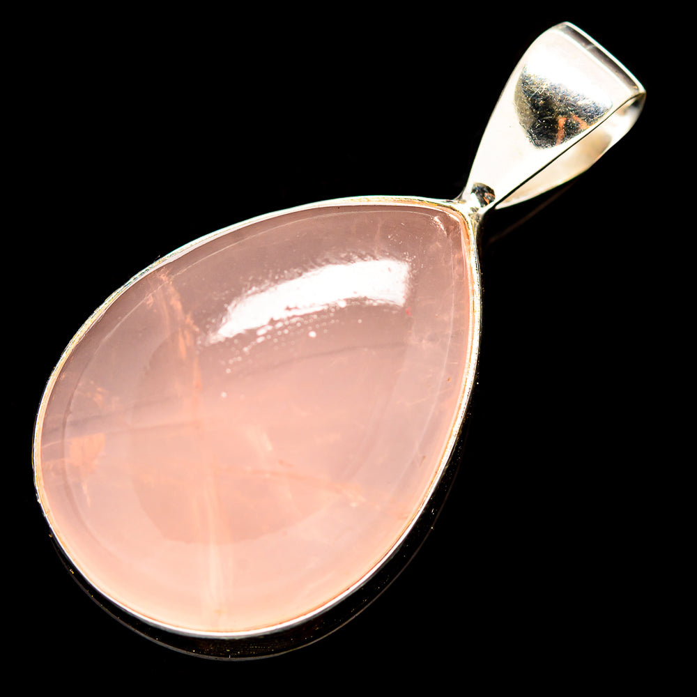 Rose Quartz Pendants handcrafted by Anasilvercos - PD736006
