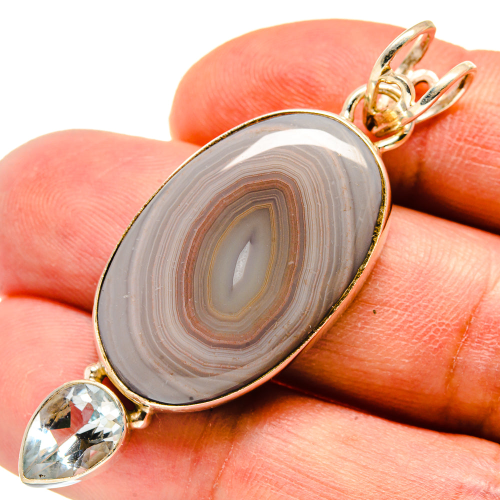 Laguna Lace Agate Pendants handcrafted by Anasilvercos - PD736636