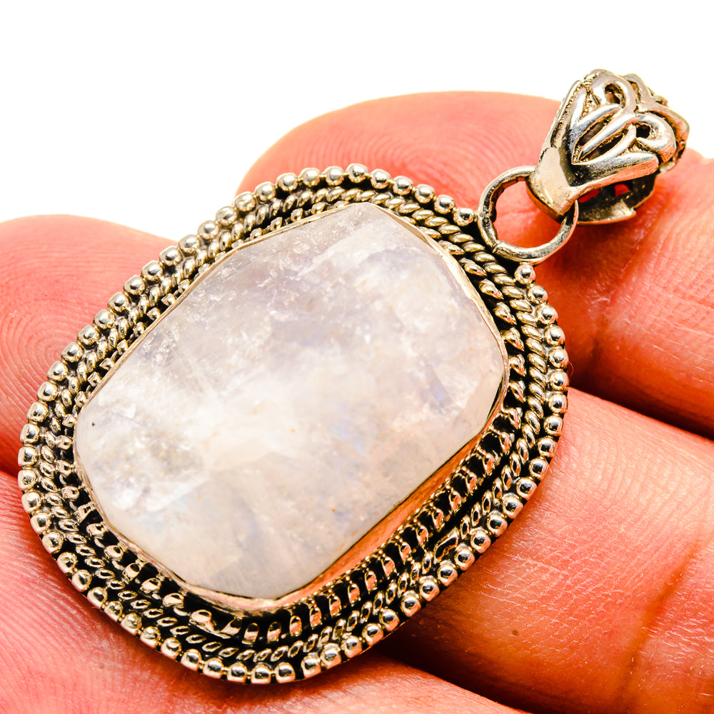 Rainbow Moonstone Pendants handcrafted by Anasilvercos - PD736701