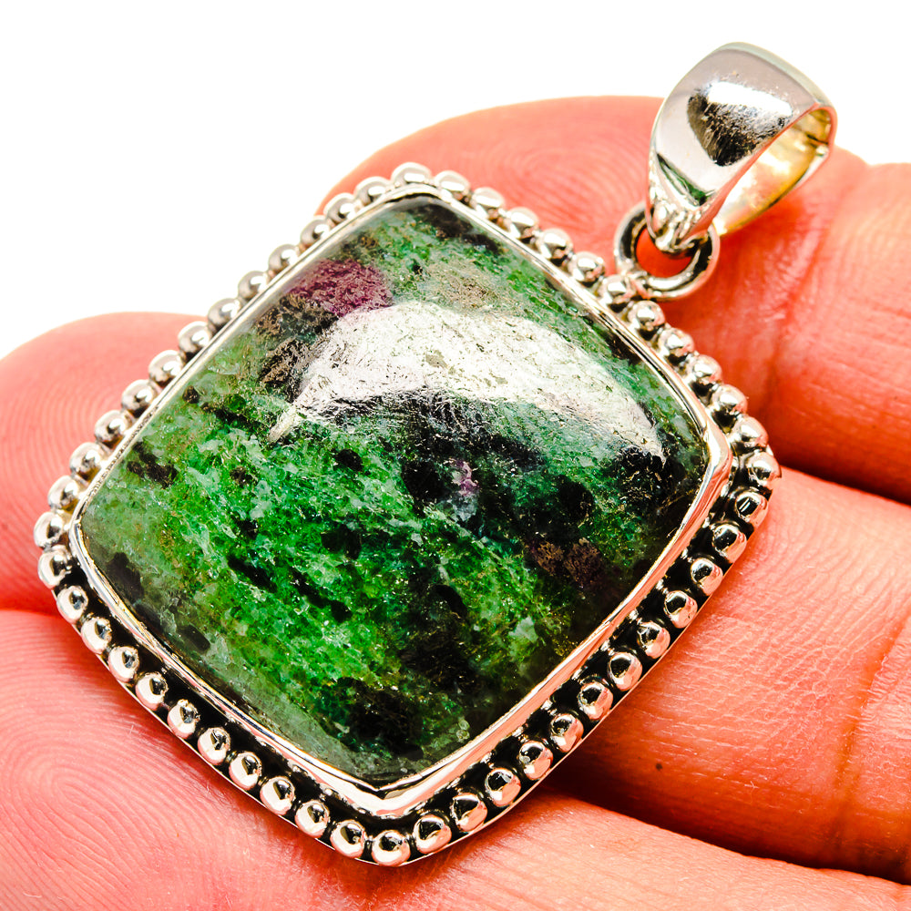 Ruby Zoisite Pendants handcrafted by Anasilvercos - PD736923