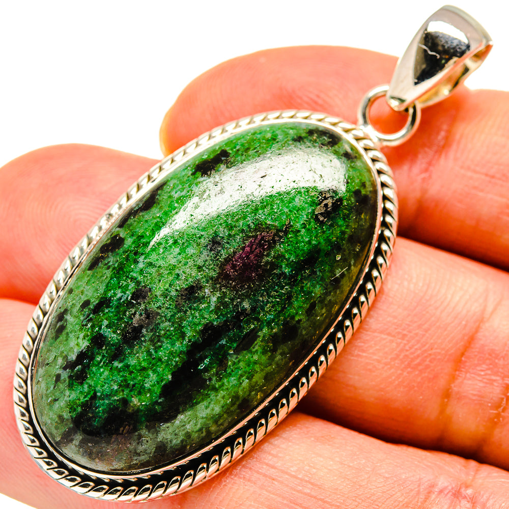 Ruby Zoisite Pendants handcrafted by Anasilvercos - PD737044