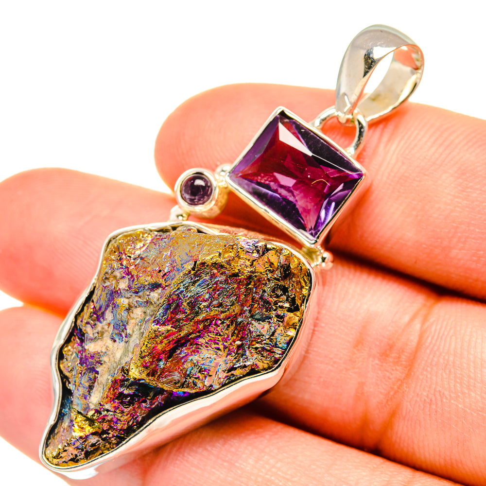 Titanium Druzy Pendants handcrafted by Anasilvercos - PD7373